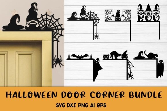 Halloween SVG Bundle. Halloween Door Laser Cutting By missloren85