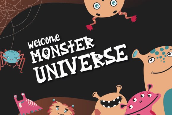 Hello Monster Font PNG with transparent background - Preview 1
