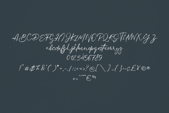 Louella Font PNG with transparent background - Preview 1