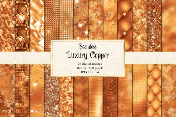 Luxury Copper Digital Paper