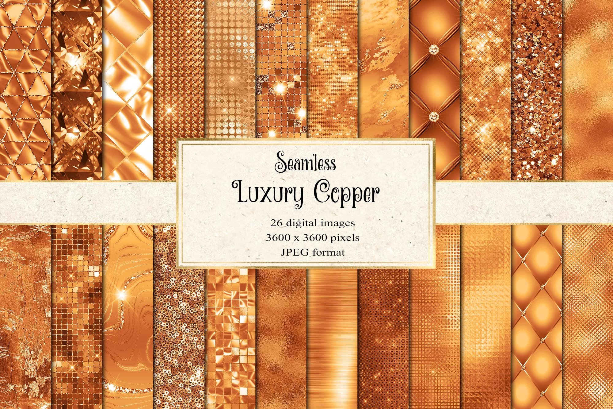 Luxury Copper Digital Paper