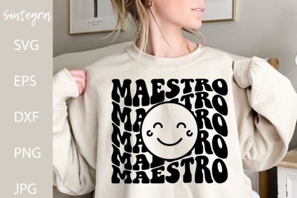 Maestro SVG, Spanish Teacher SVG Cut Fil