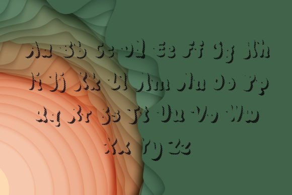 Nuclear Font PNG with transparent background - Preview 3