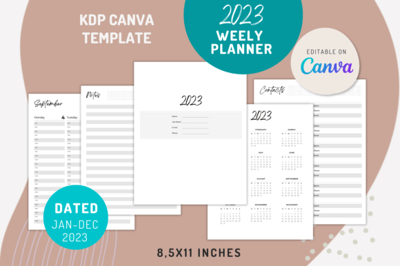 CANVA Budget Planner KDP Template Graphic by Kream Digital · Creative ...