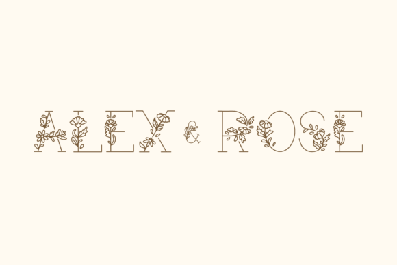Daisy Garden Font PNG with transparent background - Preview 3