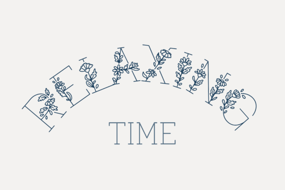 Daisy Garden Font PNG with transparent background - Preview 5