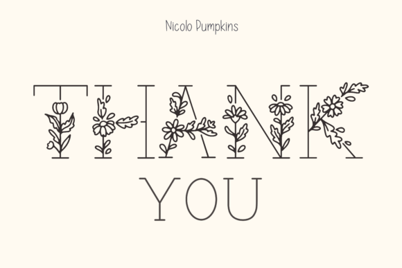 Daisy Garden Font PNG with transparent background - Preview 6