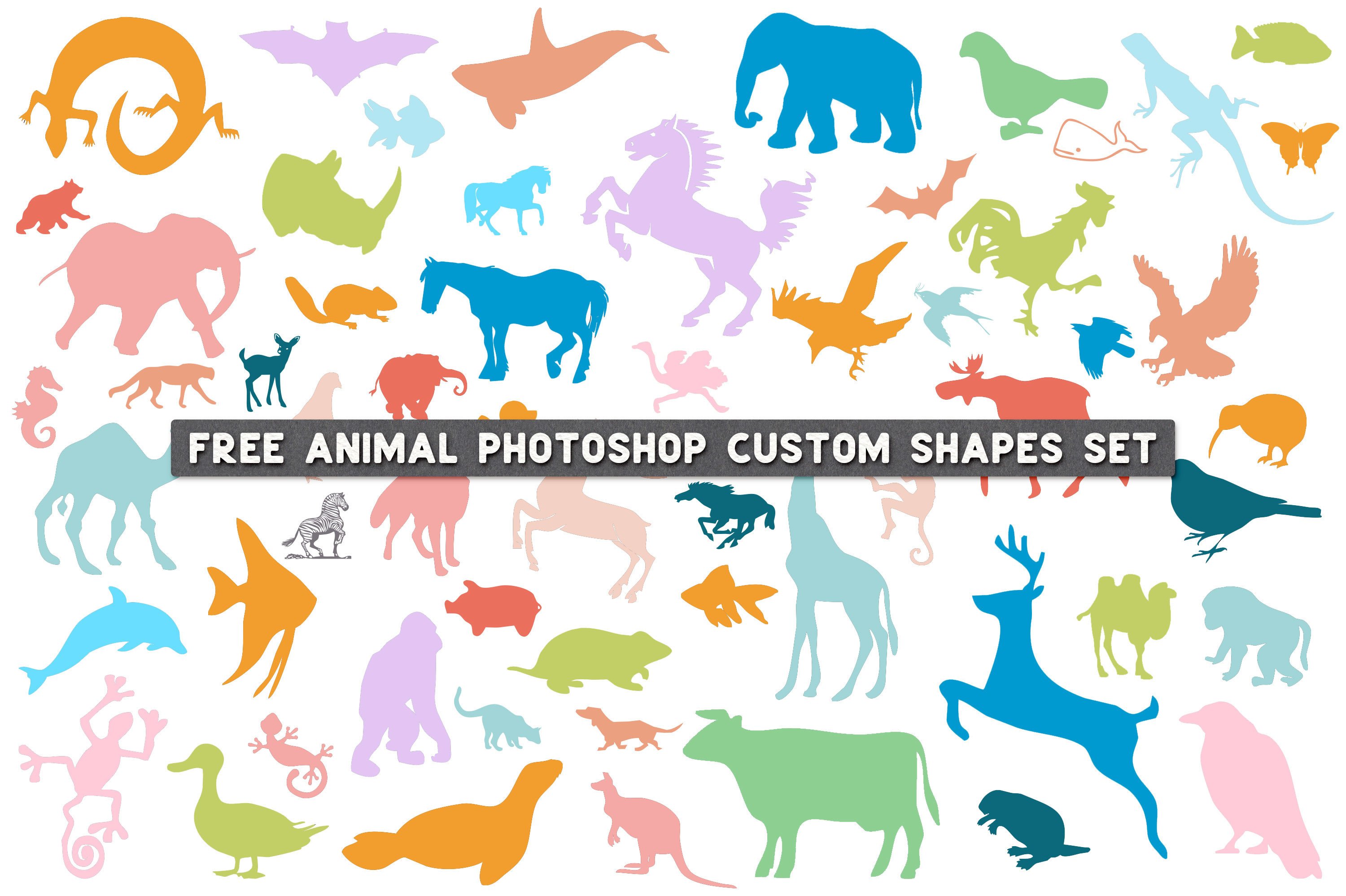 Free Animal Photoshop Custom Shapes