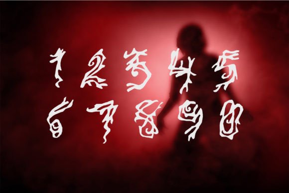 Friday 13th Font PNG with transparent background - Preview 3
