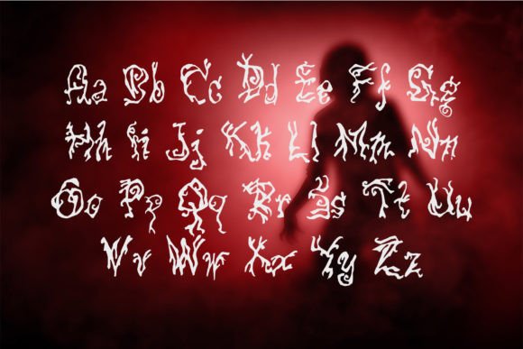 Friday 13th Font PNG with transparent background - Preview 4