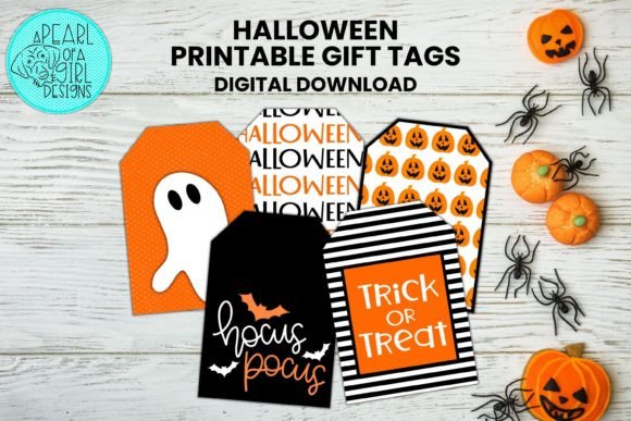 Trick-or-Treat Printable Tags for Halloween Favors