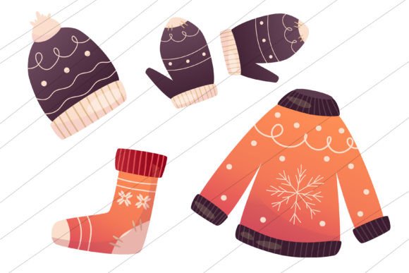 Hygge Cozy Christmas Set With Sweater Graphics