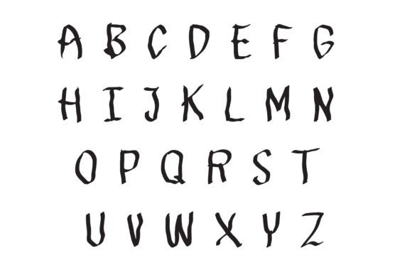 Lefthand Font PNG with transparent background - Preview 1