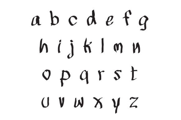 Lefthand Font PNG with transparent background - Preview 2