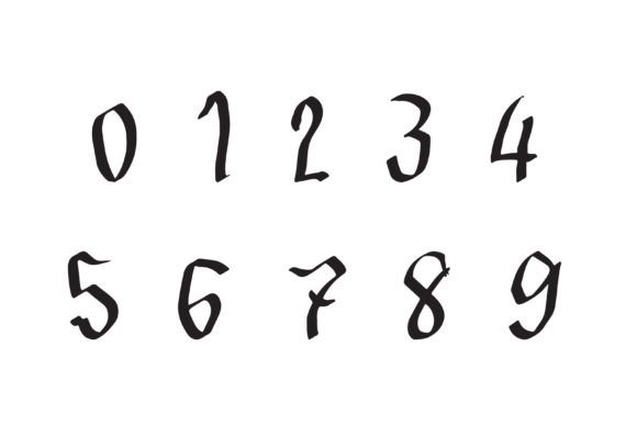 Lefthand Font PNG with transparent background - Preview 3