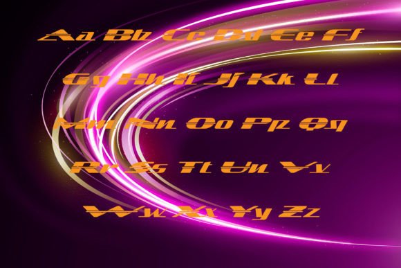 Lightspeed Font PNG with transparent background - Preview 1