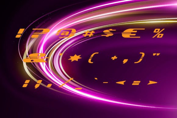 Lightspeed Font PNG with transparent background - Preview 2