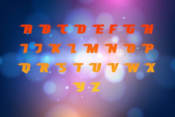 Like a Flash Font PNG with transparent background - Preview 3