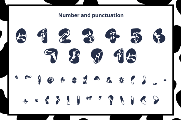 Moo Skin Font PNG with transparent background - Preview 2