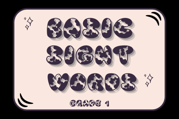 Moo Skin Font PNG with transparent background - Preview 5