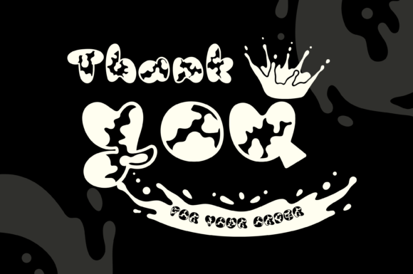 Moo Skin Font PNG with transparent background - Preview 6
