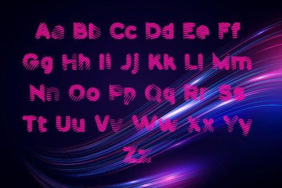 Nano Print Font PNG with transparent background - Preview 3