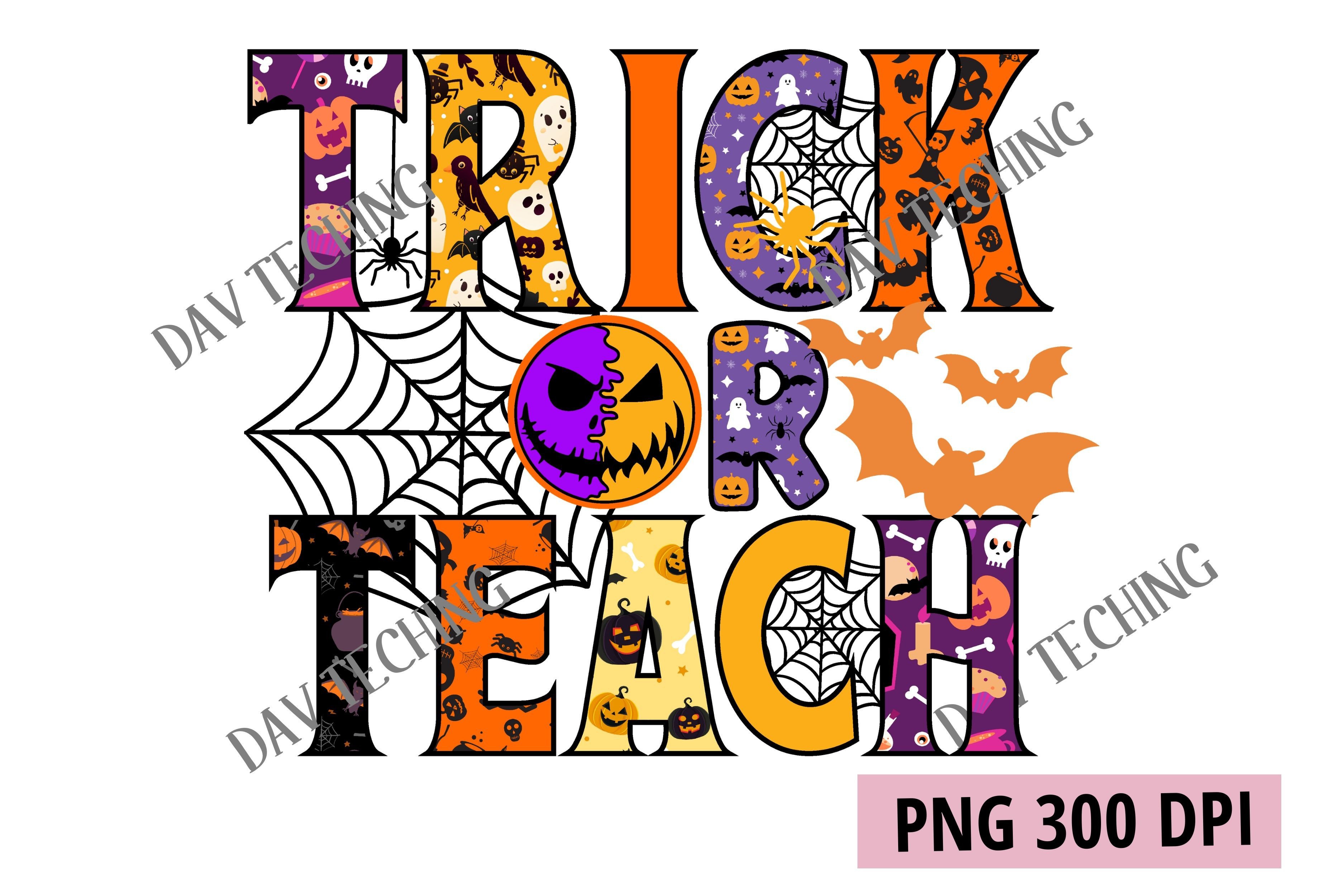 Trick or Teach Png Graphic by Dev Teching · Creative Fabrica