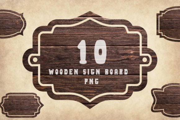 10 Wooden Sign Boards