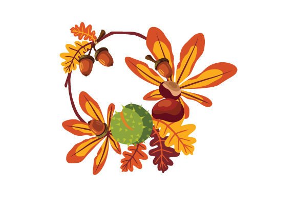 Chestnuts and Acorns Wreath