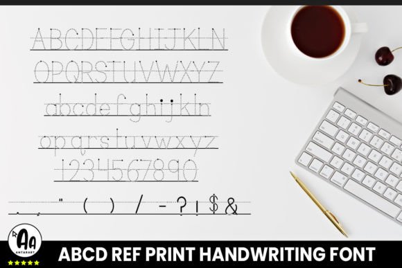 Abcd Ref Dotted Bulleted Lined1 Font - Preview 2