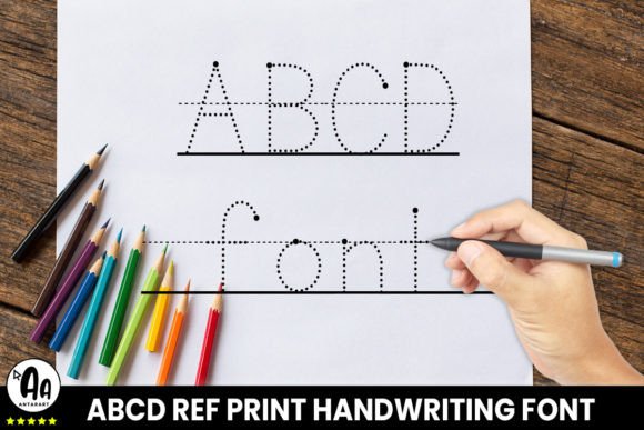 Abcd Ref Dotted Bulleted Lined1 Font - Preview 3