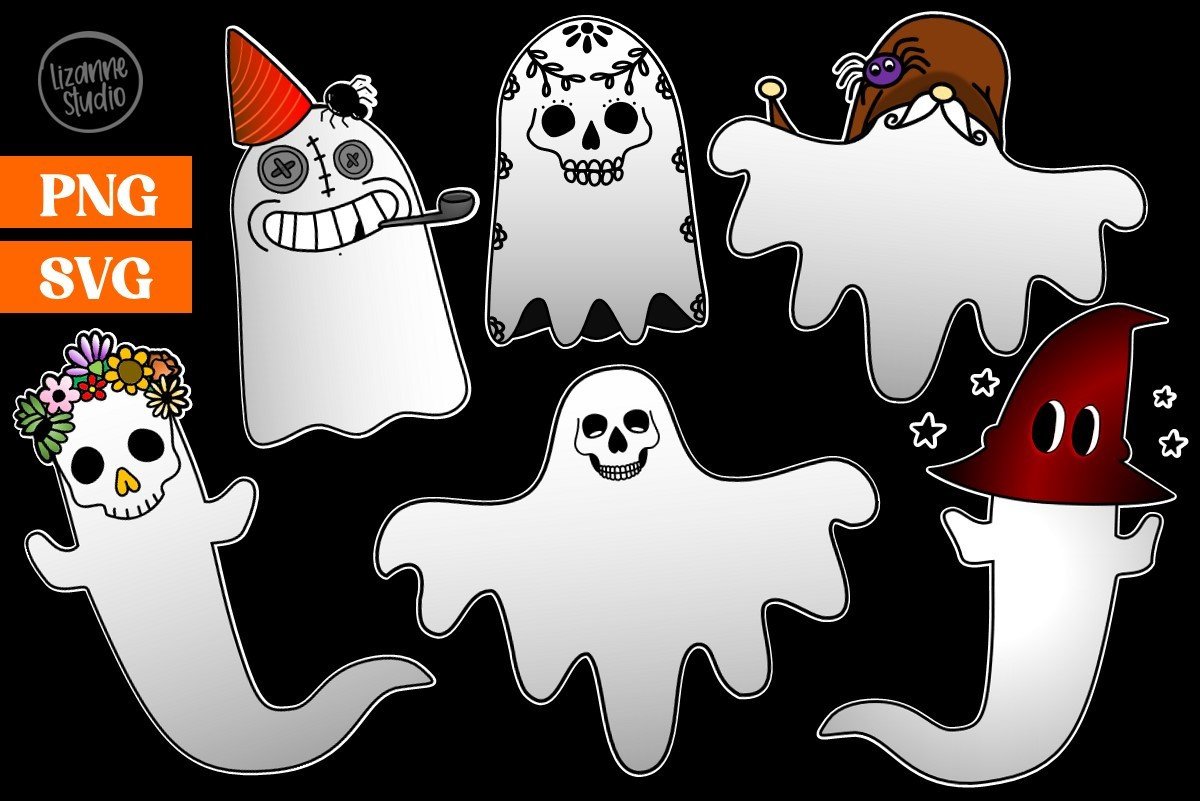 Halloween Ghosts Graphic by Lizanne Studio · Creative Fabrica