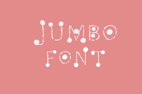Jumbo Font PNG with transparent background - Preview 1
