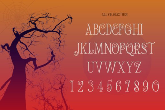 Looky Hallowen Font PNG with transparent background - Preview 2