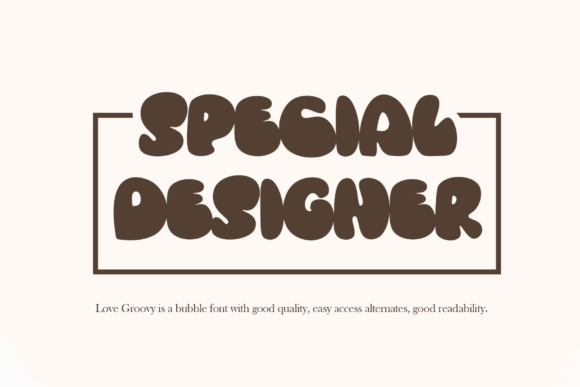 Love Groovy Font PNG with transparent background - Preview 4