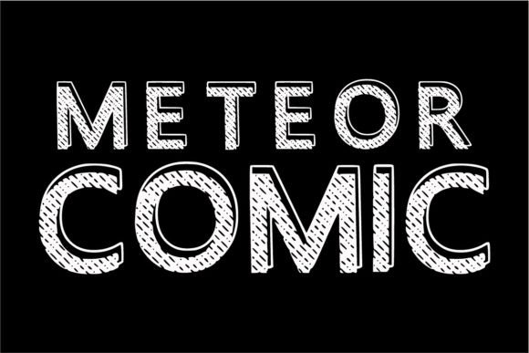 Meteor Comic Font font preview - 1