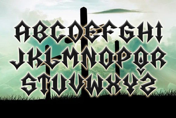 Pastoren Font PNG with transparent background - Preview 1