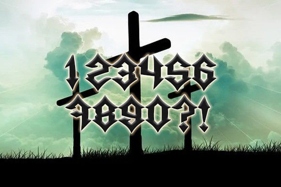 Pastoren Font PNG with transparent background - Preview 2