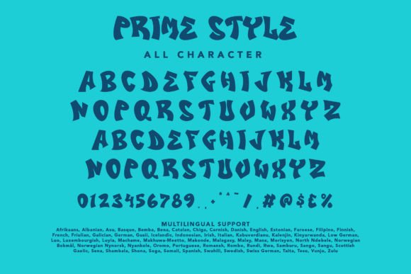 Prime Style Font PNG with transparent background - Preview 6