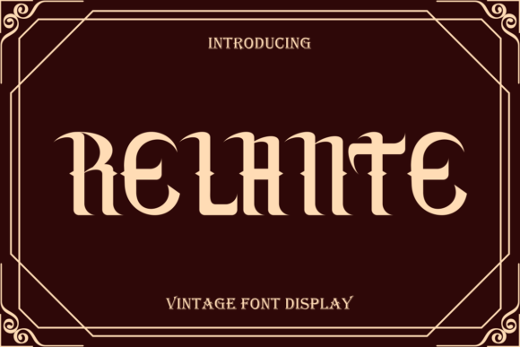 Relante Font PNG with transparent background - Preview 1