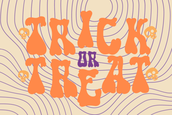 Retro Bones Font PNG with transparent background - Preview 1