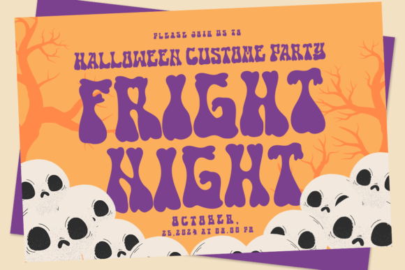 Retro Bones Font PNG with transparent background - Preview 2