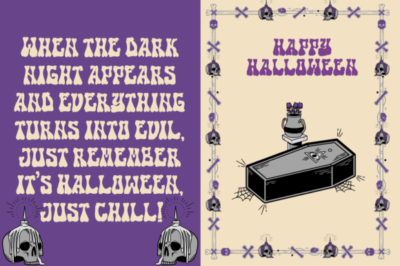 Retro Bones Font PNG with transparent background - Preview 6