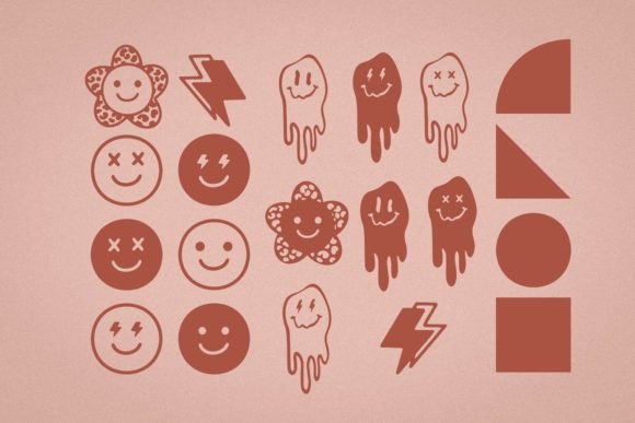 Sloppy Clay Font PNG with transparent background - Preview 4