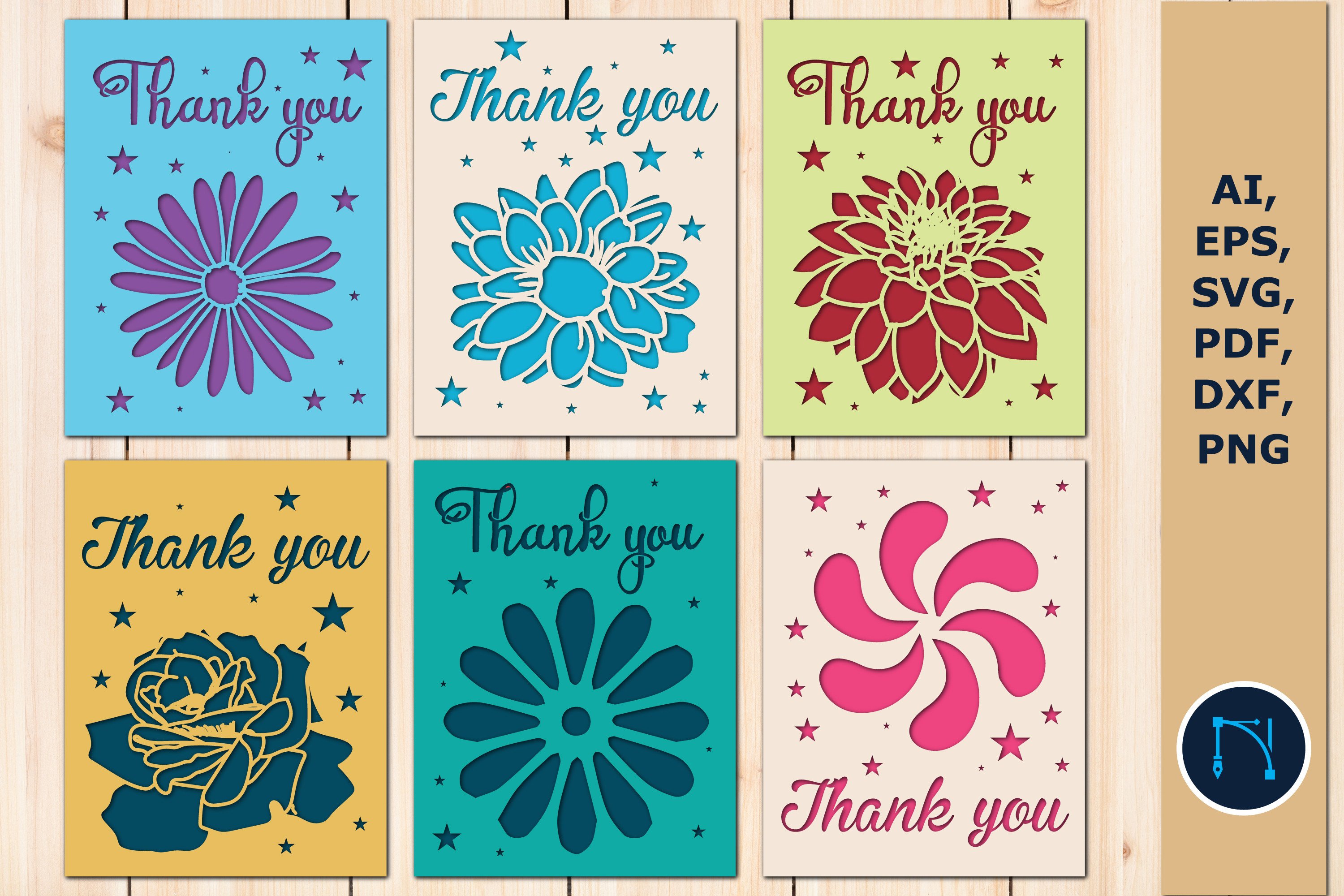 Thank You Card Svg for Cricut SVG Bundle