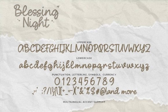 Blessing Night Font - Preview 5