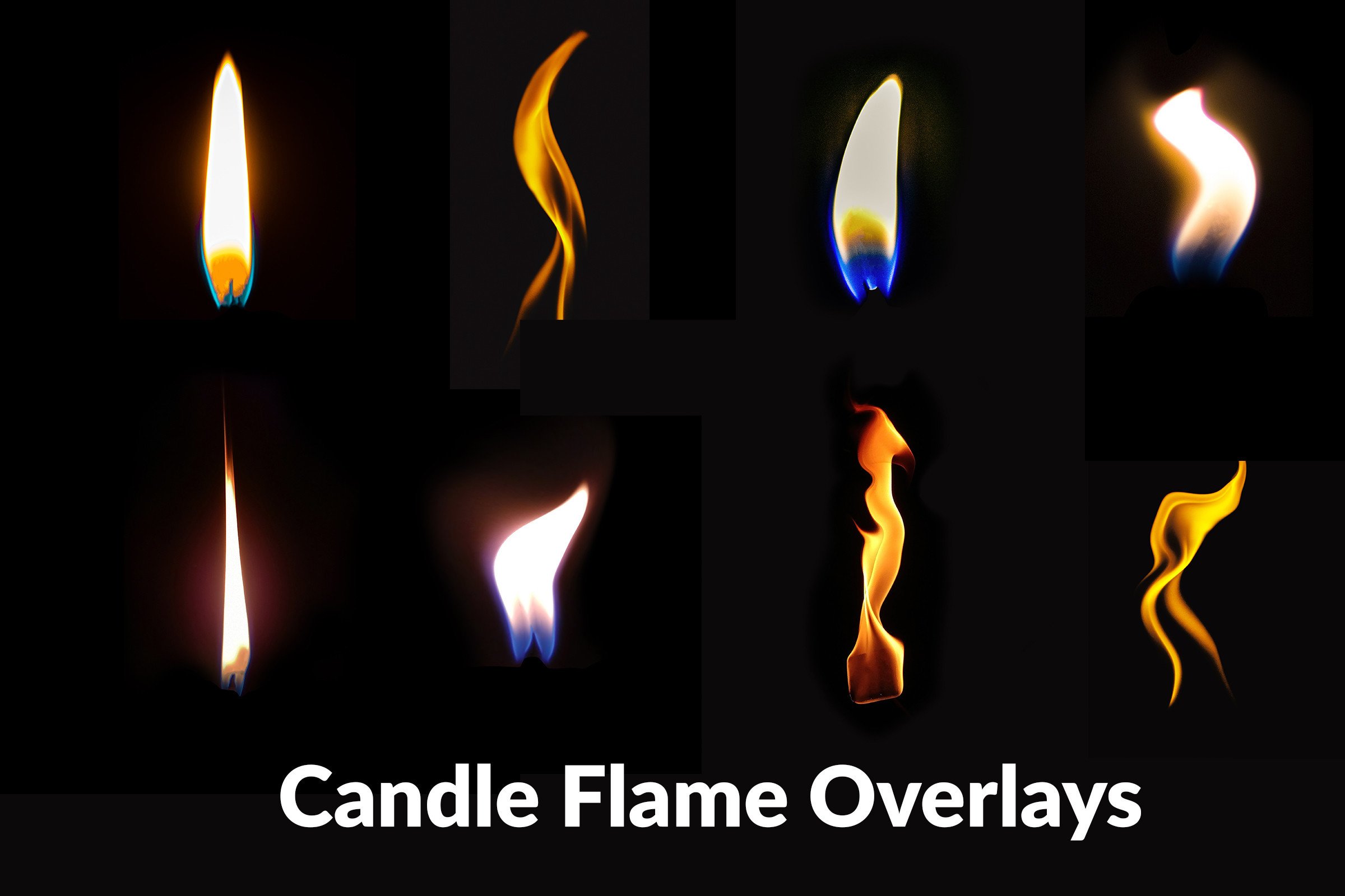Candle Flame Overlays