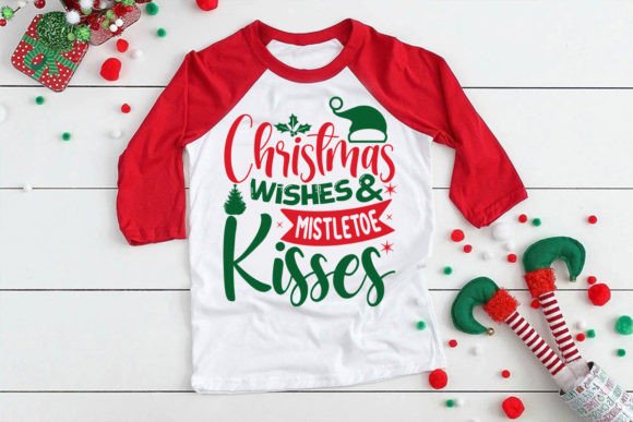 Christmas Wishes Mistletoe Kisses Graphics