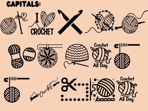 Crochet Font - Preview 1