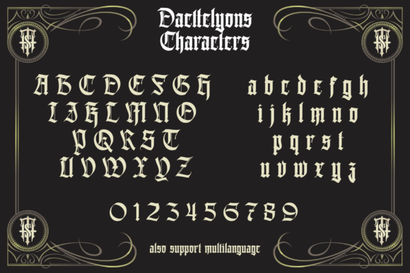 Dacttelyons Font - Preview 6